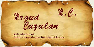 Mrgud Ćuzulan vizit kartica